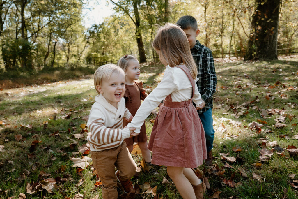 Annapolis family enjoying fall mini session in Annapolis Maryland
